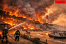 Devastante incendio Cap Ferret.