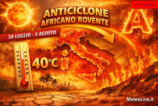 Picco stagionale del caldo in arrivo.
