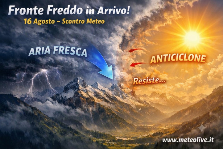 Sosta ai box dopo Ferragosto per il super anticiclone, ma di breve durata Il possibile sfondamento di un fronte freddo dopo Ferragosto potrebbe regalare una pausa della calura.