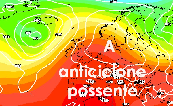 Mappa del modello ECMWF per il 12 agosto, base grafica Meteociel.