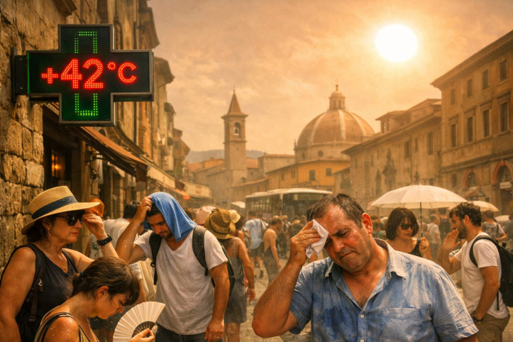 Rischio di picchi over 40°C nel sud Italia e sulle isole maggiori.