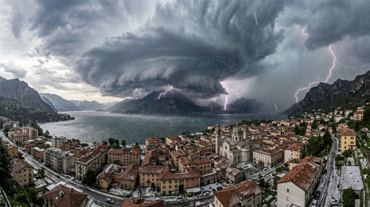 Como sotto il temporale.