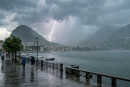 Lugano sotto il temporale.