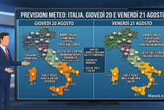 Meteo Italia 20-21 agosto.