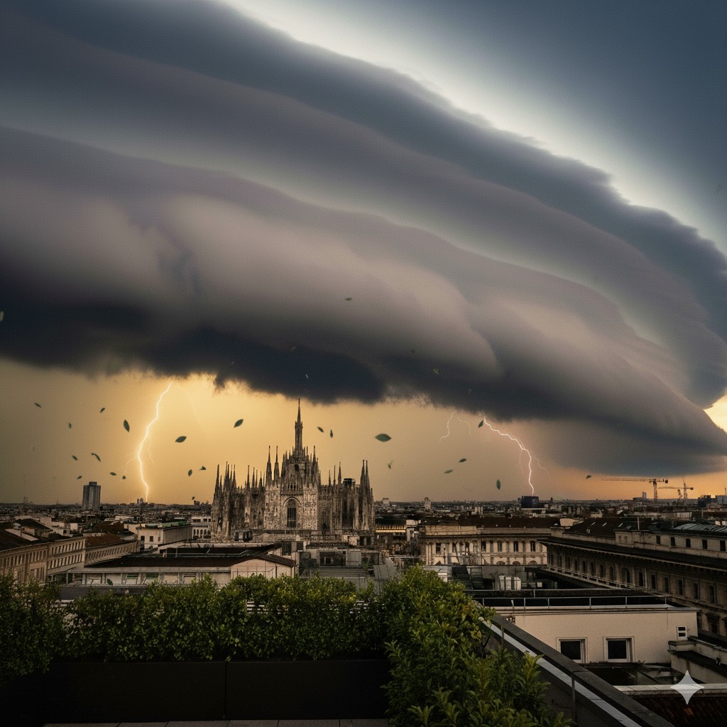 NUBIFRAGIO: Milano, Pavia e Genova lo rischiano tra meno di 24 ore Temporale in arrivo su Milano.