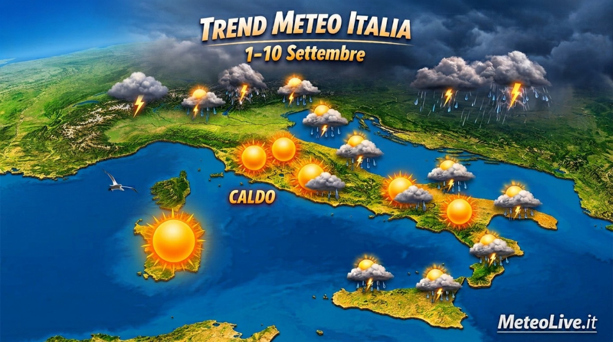 L’estate resisterà ad oltranza sfidando i temporali Il trend meteo durante la prima decade di settembre.