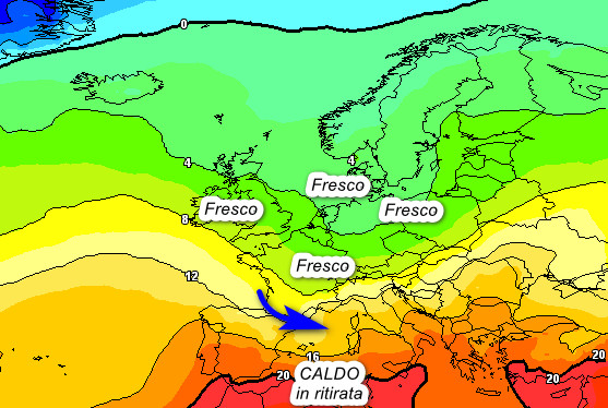 valori a 1500 metri attesi in Europa venerdi 11 settembre