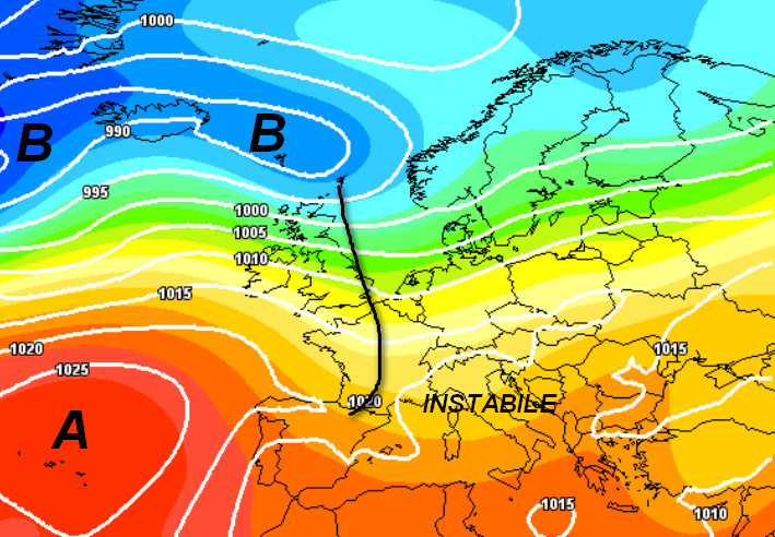 media degli scenari del modello GFS elaborato su base grafica Meteociel e valida per venerdì 18 settembre