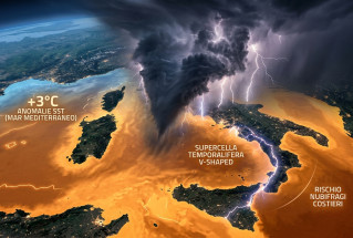 il caldo accumulato dai mari italiani amplificherà il maltempo