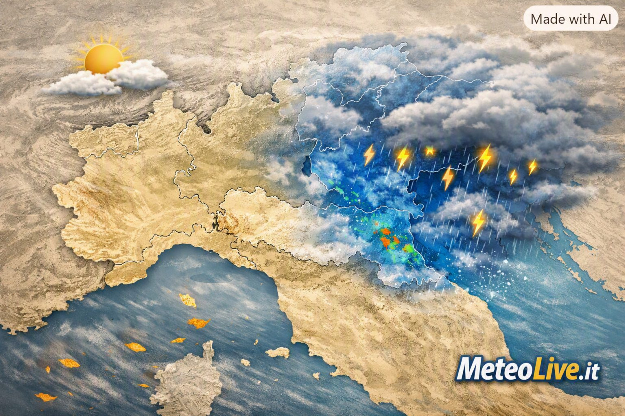Sotto la pioggia sempre le solite zone del nord, perchè? il maltempo sul nord-est