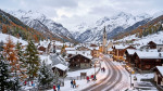 Prima neve nelle Alpi.
