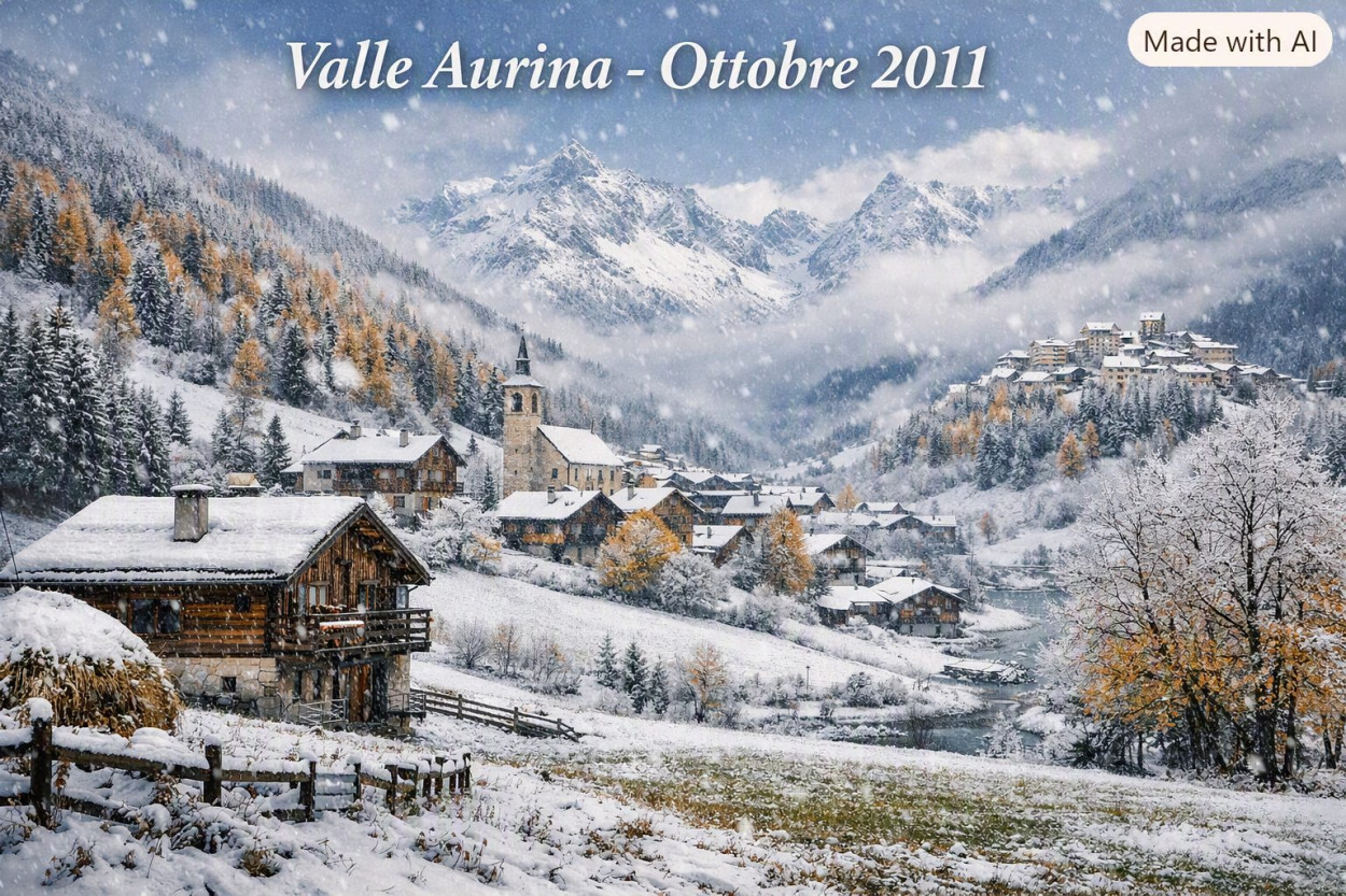Ottobre 2011: 50cm di neve in Alto Adige (video) Neve preoce in Valle Aurina nel 2011