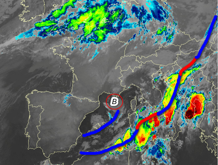 immagine satellitare delle 7.30 di venerd&igrave; mattina