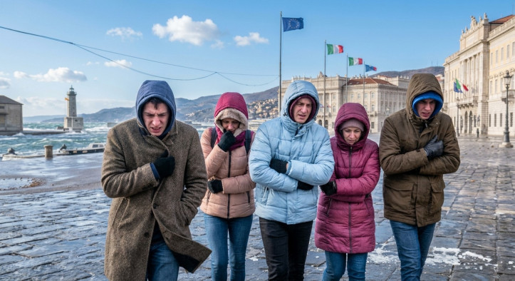 Bora a Trieste.
