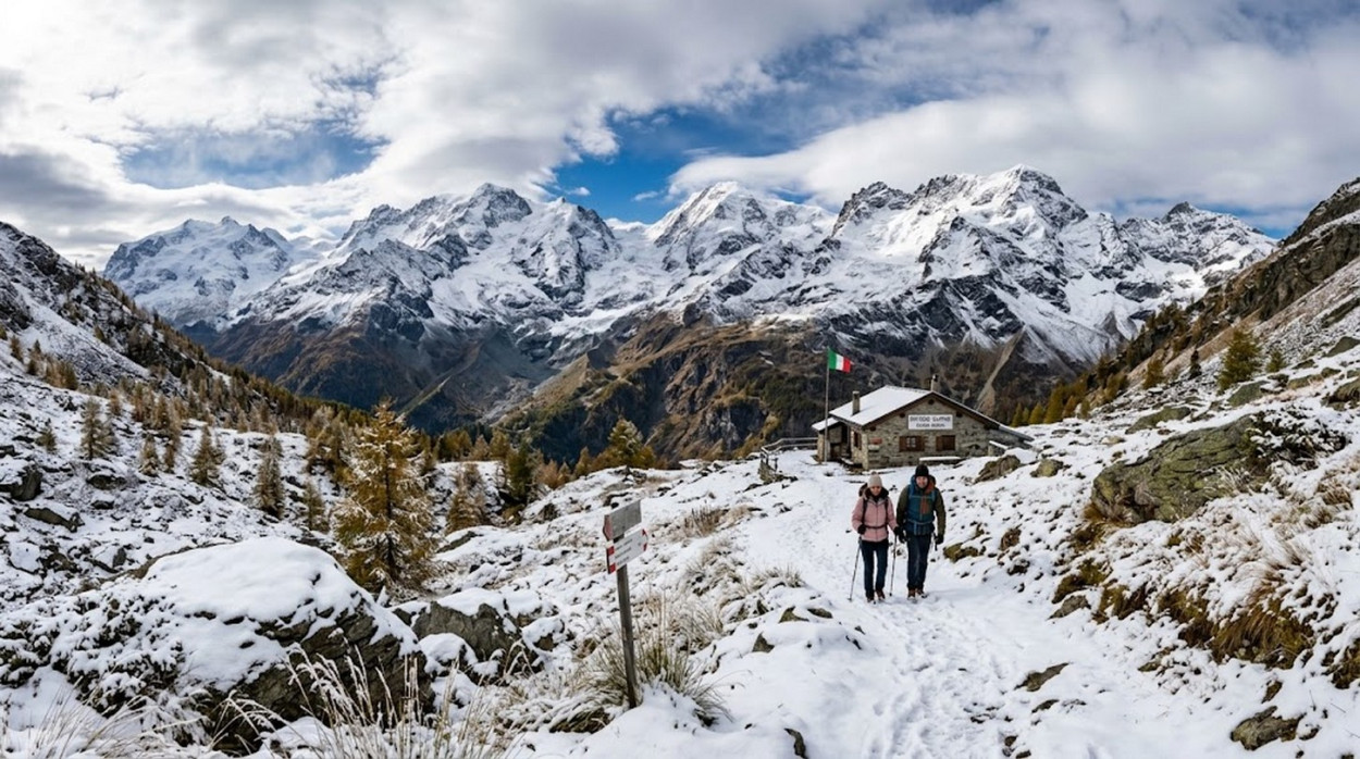 Prima neve in arrivo nelle Alpi.